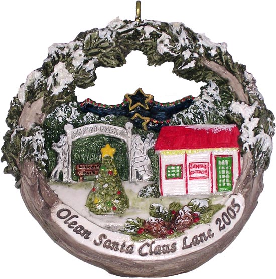 Olean, NY Santa Claus Lane AmeriScape Ornament
